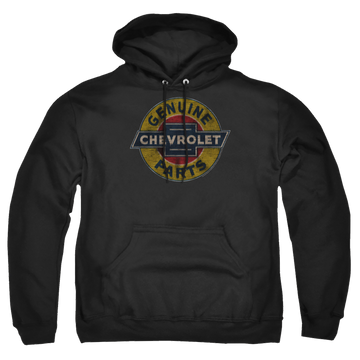 Chevrolet Genuine Chevy Parts Distressed Sign - Pullover Hoodie Pullover Hoodie Chevrolet   