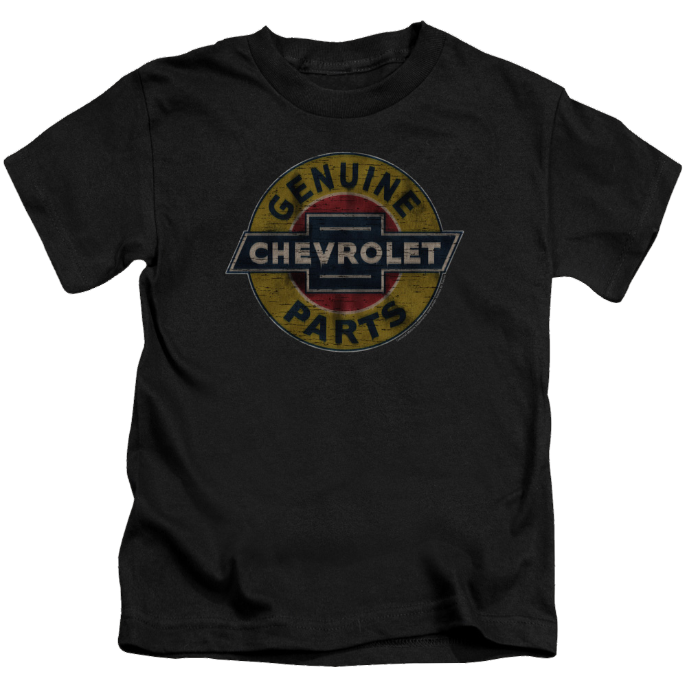 Chevrolet Genuine Chevy Parts Distressed Sign - Kid's T-Shirt (Ages 4-7) Kid's T-Shirt (Ages 4-7) Chevrolet   