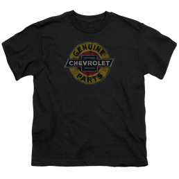 Chevrolet Genuine Chevy Parts Distressed Sign - Youth T-Shirt (Ages 8-12) Youth T-Shirt (Ages 8-12) Chevrolet   
