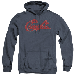 Chevrolet Chevrolet Script Distressed - Heather Pullover Hoodie Heather Pullover Hoodie Chevrolet   