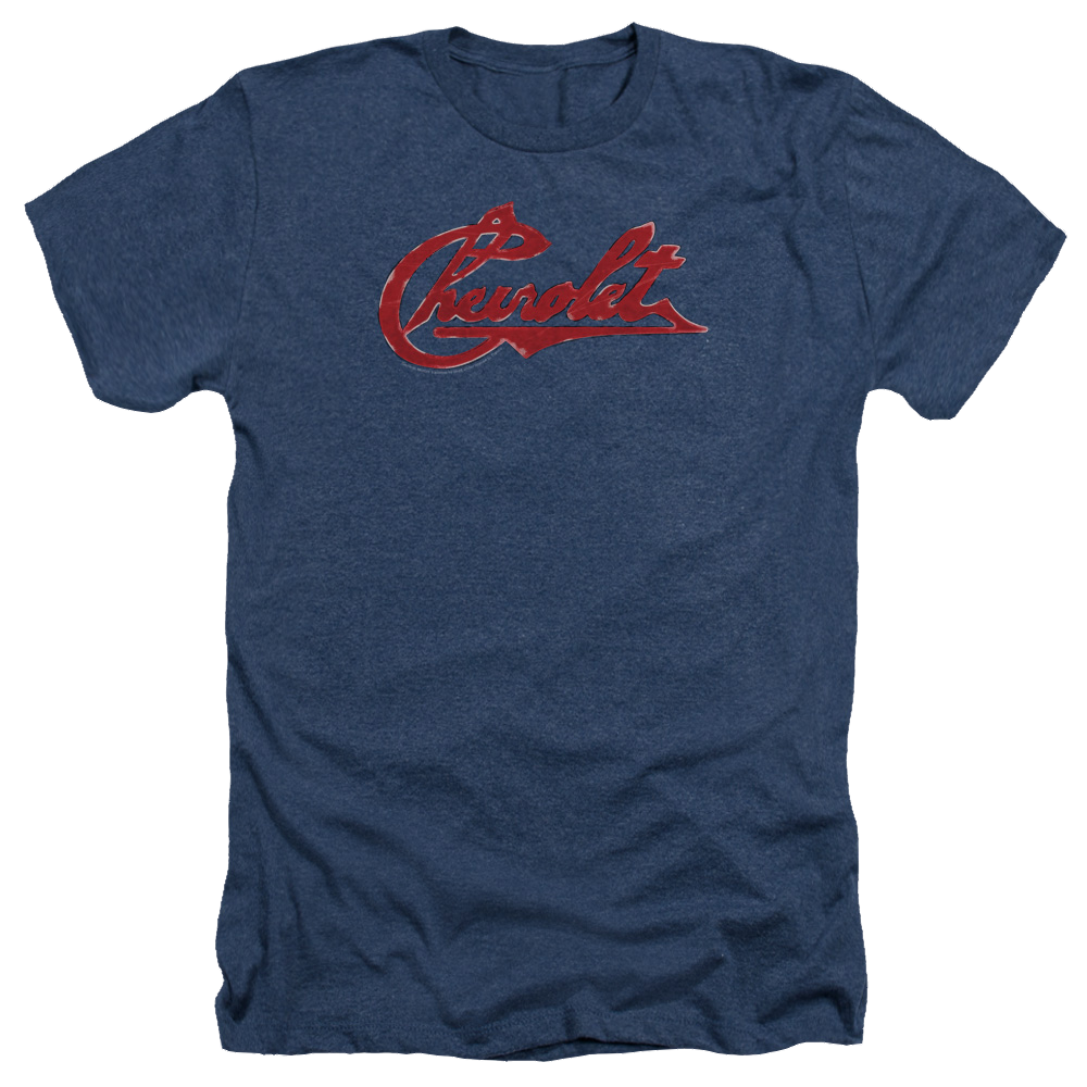 Chevrolet Chevrolet Script Distressed - Men's Heather T-Shirt Men's Heather T-Shirt Chevrolet   