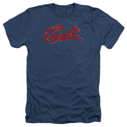 Chevrolet Chevrolet Script Distressed - Men's Heather T-Shirt Men's Heather T-Shirt Chevrolet   