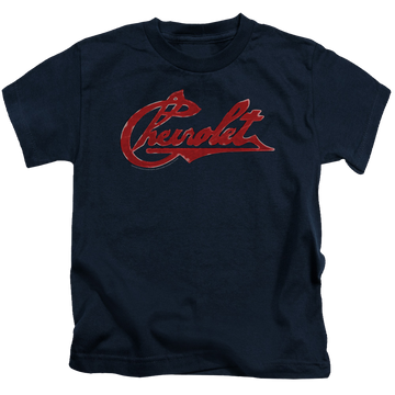 Chevrolet Chevrolet Script Distressed - Kid's T-Shirt (Ages 4-7) Kid's T-Shirt (Ages 4-7) Chevrolet   