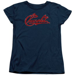 Chevrolet Chevrolet Script Distressed - Women's T-Shirt Women's T-Shirt Chevrolet   
