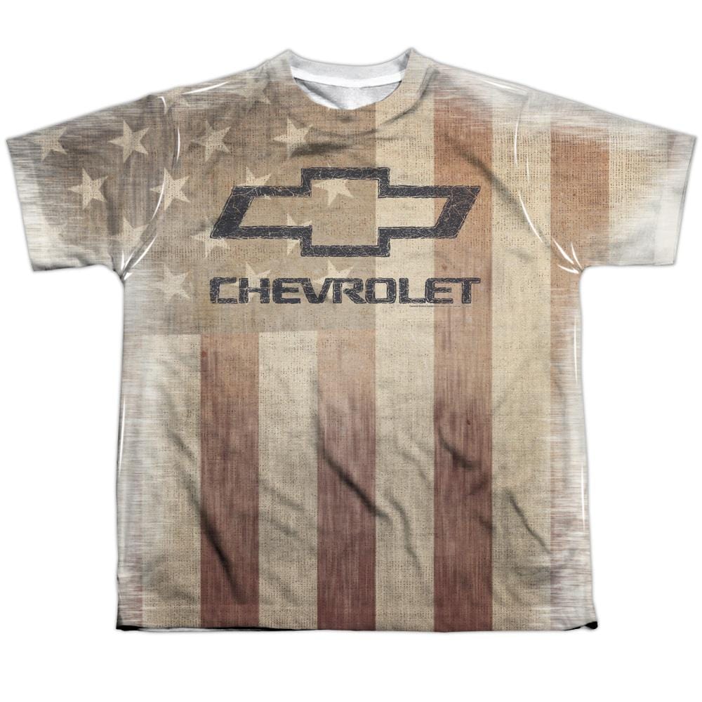 Chevy - American Pride Youth All Over Print 100% Poly T-Shirt Youth All-Over Print T-Shirt (Ages 8-12) Chevrolet Youth All Over Print 100% Poly T-Shirt S Multi