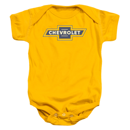 Chevrolet Blue And Gold Vintage Bowtie - Baby Bodysuit Baby Bodysuit Chevrolet   