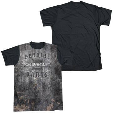 Chevrolet Metal Bowtie men's black back t-shirt