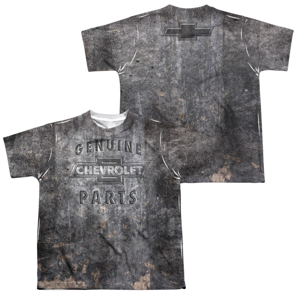 Chevrolet Metal Bowtie - Youth All-Over Print T-Shirt (Ages 8-12) Youth All-Over Print T-Shirt (Ages 8-12) Chevrolet   