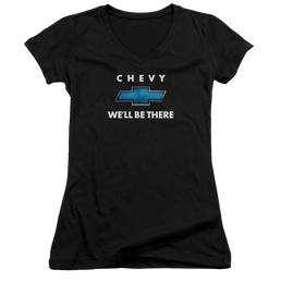 Chevrolet Well Be There - Juniors V-Neck T-Shirt Juniors V-Neck T-Shirt Chevrolet   