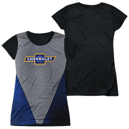 Chevrolet Shiny Chevy Logo - Juniors Black Back T-Shirt Juniors Black Back T-Shirt Chevrolet   