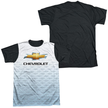 Chevrolet Logo Repeat - Men's Black Back T-Shirt Men's Black Back T-Shirt Chevrolet   