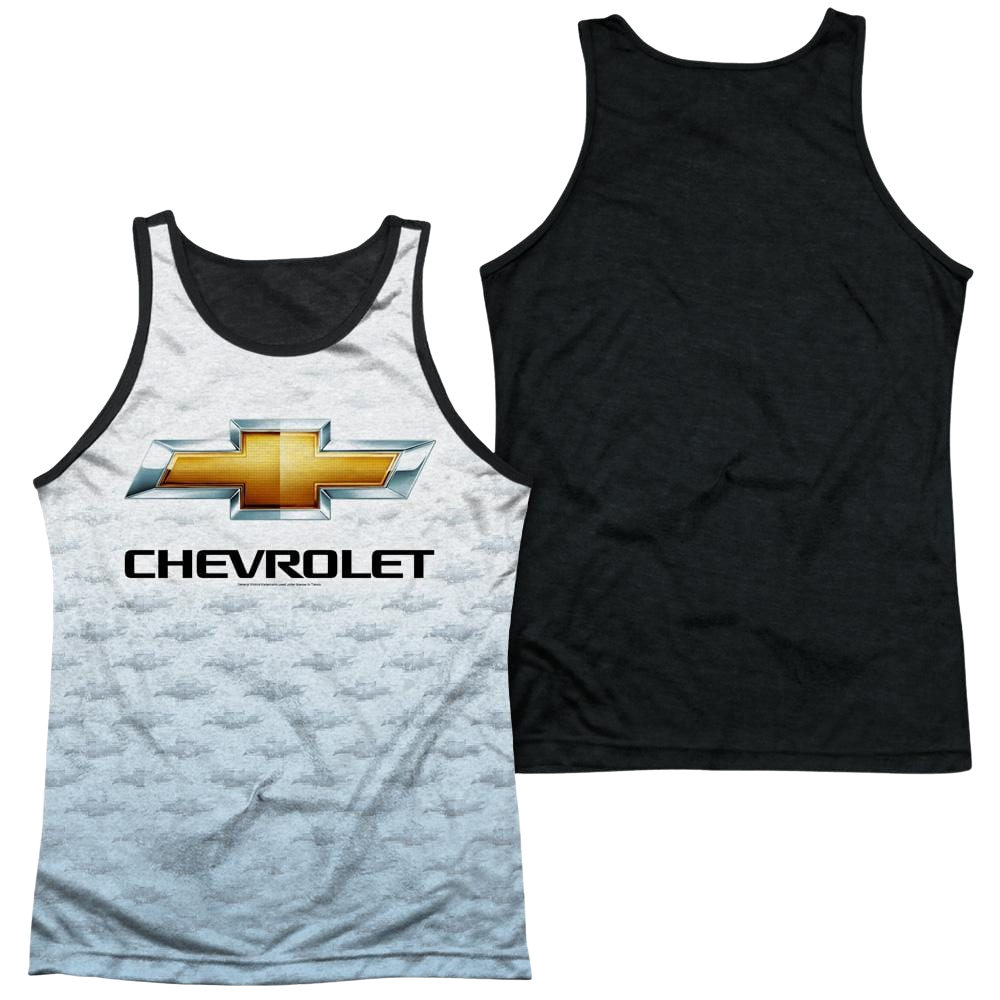 Chevrolet Logo Repeat Men's Black Back Tank Men's Black Back Tank Chevrolet   