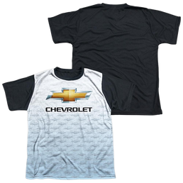Chevrolet Logo Repeat - Youth Black Back T-Shirt (Ages 8-12) Youth Black Back T-Shirt (Ages 8-12) Chevrolet   