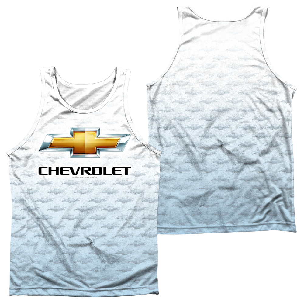 Chevrolet Logo Repeat (Front/Back Print) - Men's All Over Print Tank Top Men's All Over Print Tank Chevrolet   