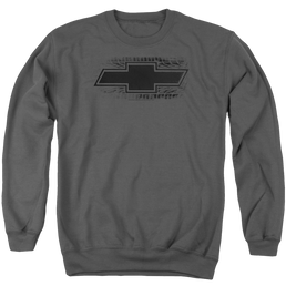 Chevrolet Bowtie Burnout - Men's Crewneck Sweatshirt Men's Crewneck Sweatshirt Chevrolet   