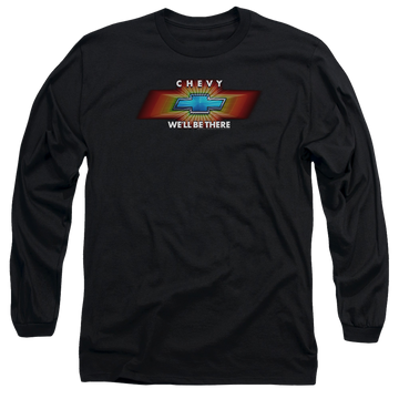 Black men's long sleeve t-shirt with Chevrolet Chevy Well Be There Tv Spot graphic