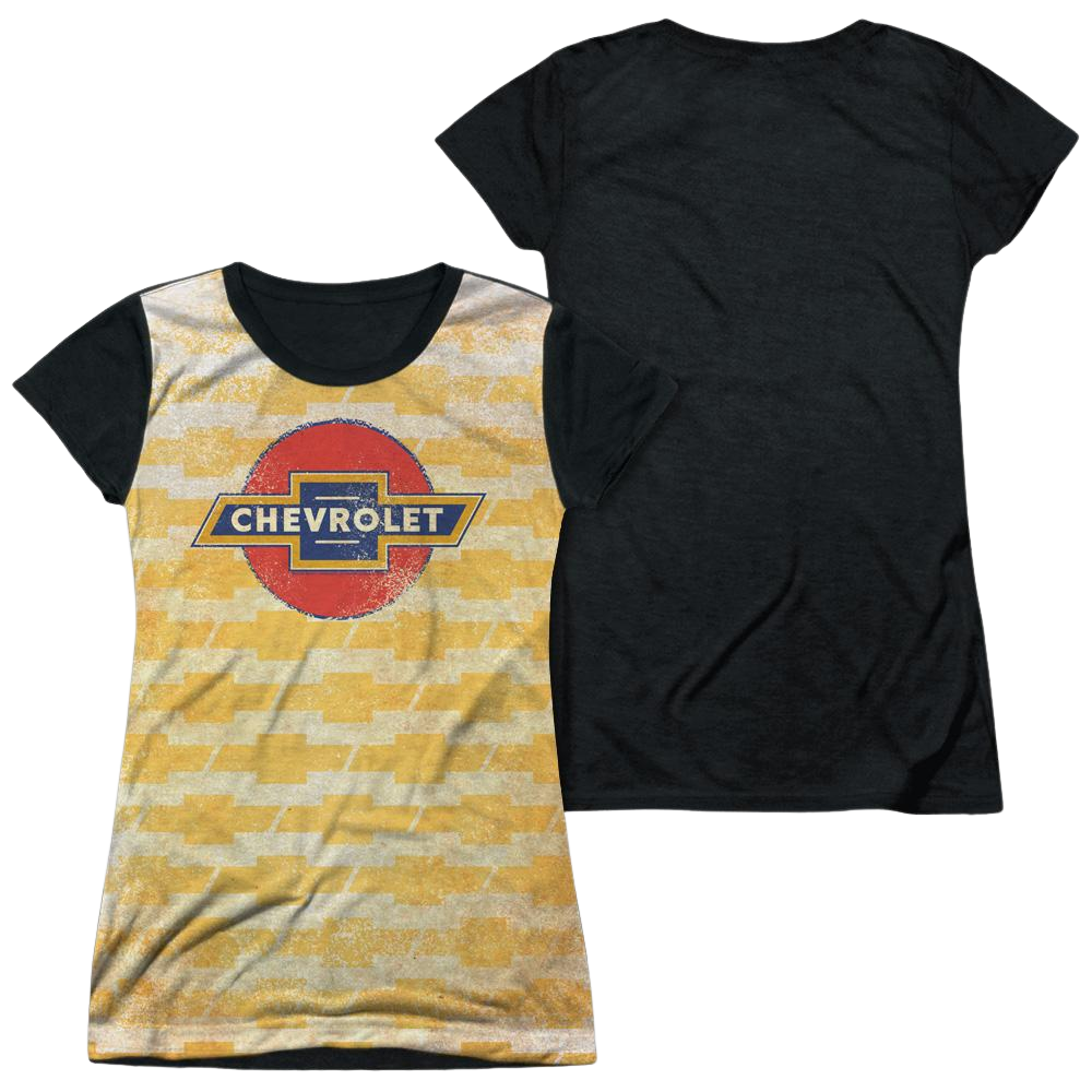 Chevrolet Chevy Repeat - Juniors Black Back T-Shirt Juniors Black Back T-Shirt Chevrolet   