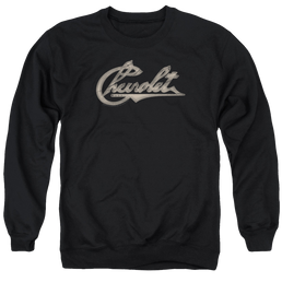 Chevrolet Chevy Script - Men's Crewneck Sweatshirt Men's Crewneck Sweatshirt Chevrolet   