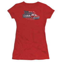 Chevrolet See The Usa - Juniors T-Shirt Juniors T-Shirt Chevrolet   