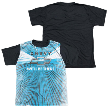 Chevrolet Well Be There youth black back t-shirt for ages 8 to 12