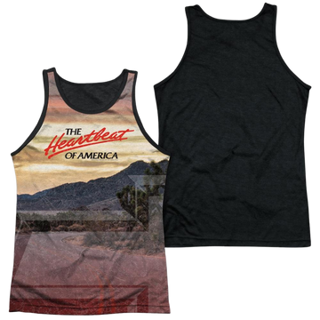 Chevrolet Heartbeat Road men's black back tank