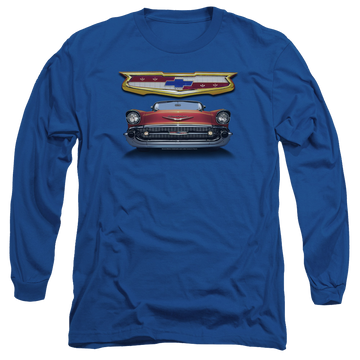 Chevrolet 1957 Bel Air Grille - Men's Long Sleeve T-Shirt Men's Long Sleeve T-Shirt Chevrolet   
