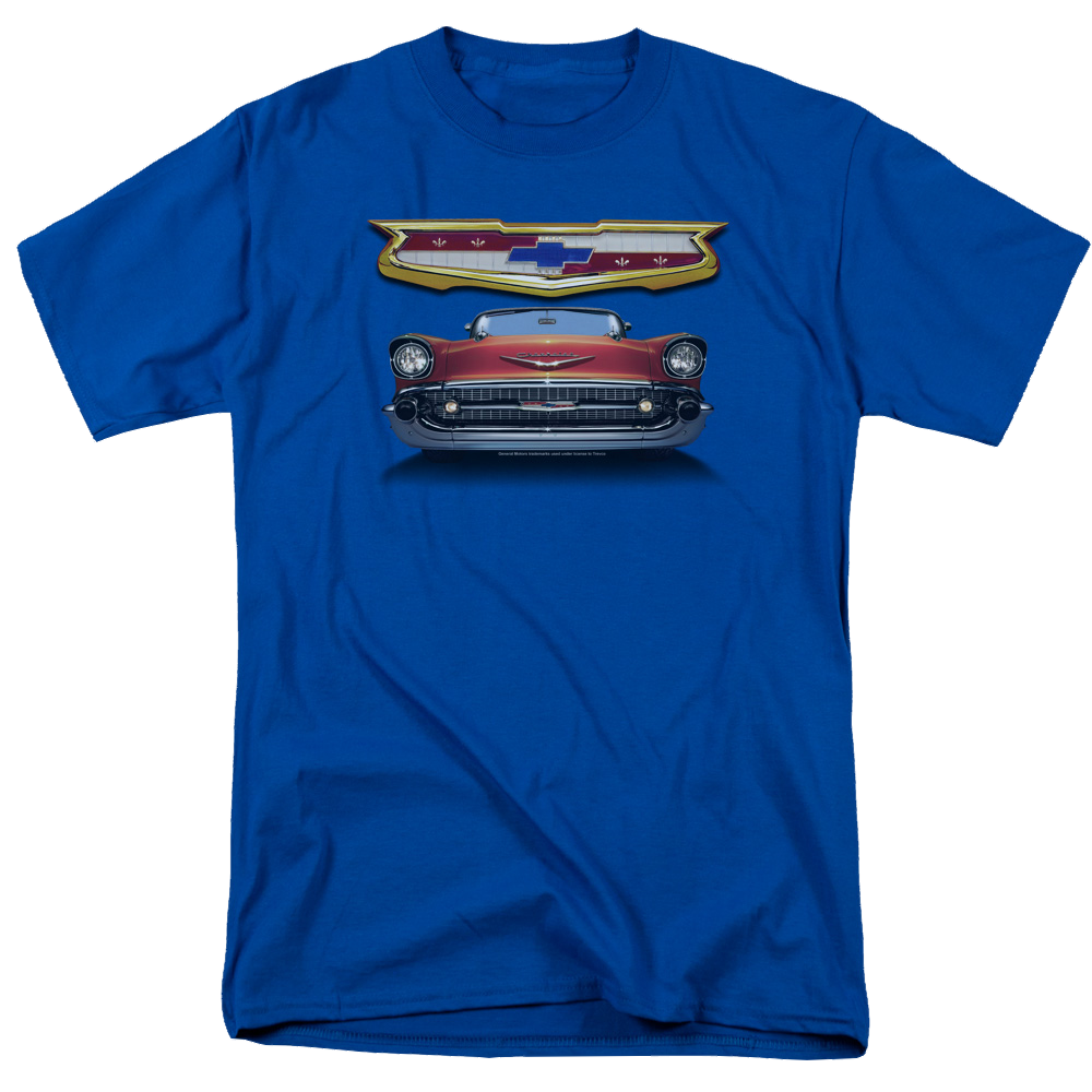 Chevrolet 1957 Bel Air Grille - Men's Regular Fit T-Shirt Men's Regular Fit T-Shirt Chevrolet   