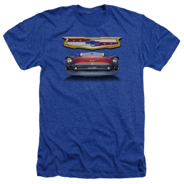Chevrolet 1957 Bel Air Grille - Men's Heather T-Shirt Men's Heather T-Shirt Chevrolet   