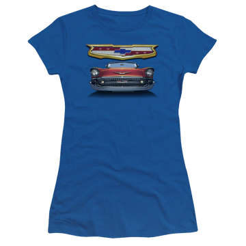 Royal juniors t-shirt with Chevrolet 1957 Bel Air Grille graphic