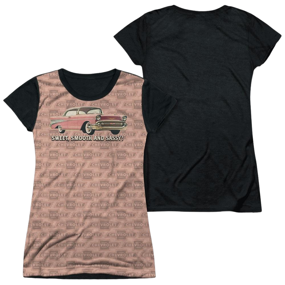 Chevrolet Pink And Black Days - Juniors Black Back T-Shirt Juniors Black Back T-Shirt Chevrolet   