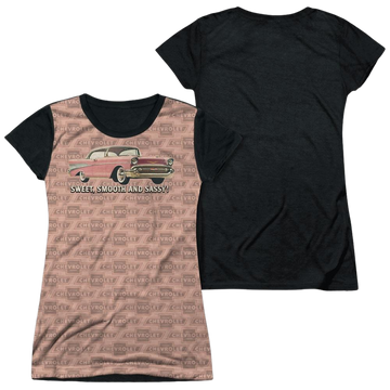 Chevrolet Pink And Black Days - Juniors Black Back T-Shirt Juniors Black Back T-Shirt Chevrolet   