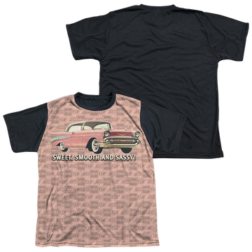 Chevrolet Pink And Black Days youth black back t-shirt for ages 8 to 12