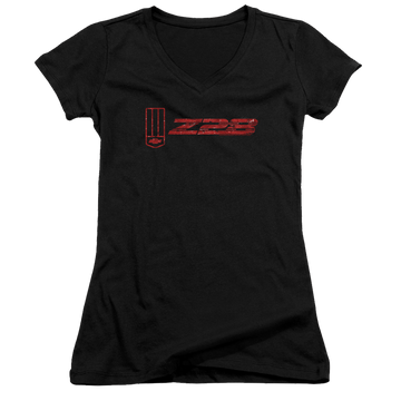 Chevrolet The Z28 - Juniors V-Neck T-Shirt Juniors V-Neck T-Shirt Chevrolet   