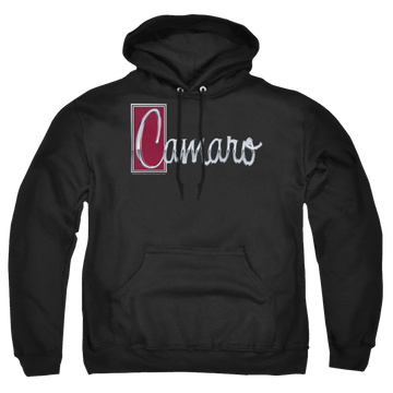 Black pullover hoodie with Chevrolet Chrome Script graphic