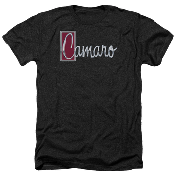 Charcoal men's heather t-shirt with Chevrolet Chrome Script graphic