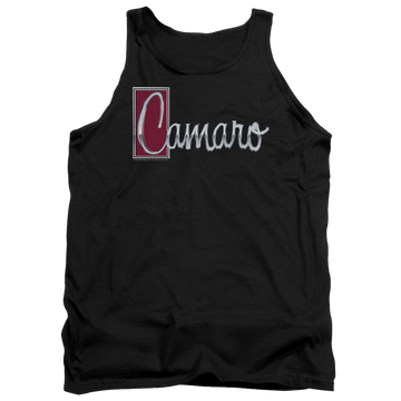 Black men's tank with Chevrolet Chrome Script graphic