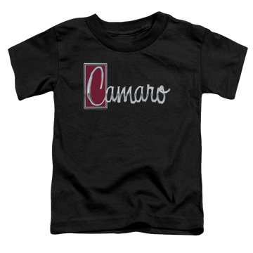 Black toddler t-shirt with Chevrolet Chrome Script graphic