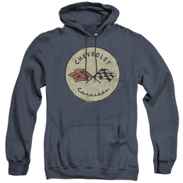 Chevrolet Old Vette - Heather Pullover Hoodie Heather Pullover Hoodie Chevrolet   
