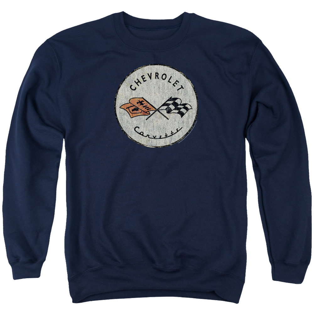 Chevrolet Old Vette - Men's Crewneck Sweatshirt Men's Crewneck Sweatshirt Chevrolet   