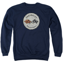 Chevrolet Old Vette - Men's Crewneck Sweatshirt Men's Crewneck Sweatshirt Chevrolet   
