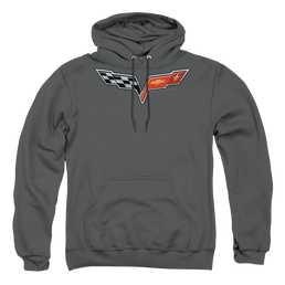 Chevrolet The Vette Medallion - Pullover Hoodie Pullover Hoodie Chevrolet   