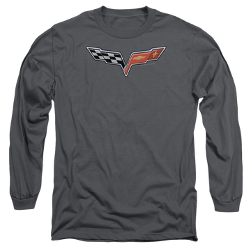 Chevrolet The Vette Medallion - Men's Long Sleeve T-Shirt Men's Long Sleeve T-Shirt Chevrolet   