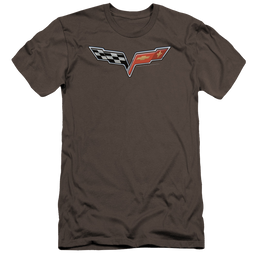 Chevrolet The Vette Medallion - Men's Premium Slim Fit T-Shirt Men's Premium Slim Fit T-Shirt Chevrolet   