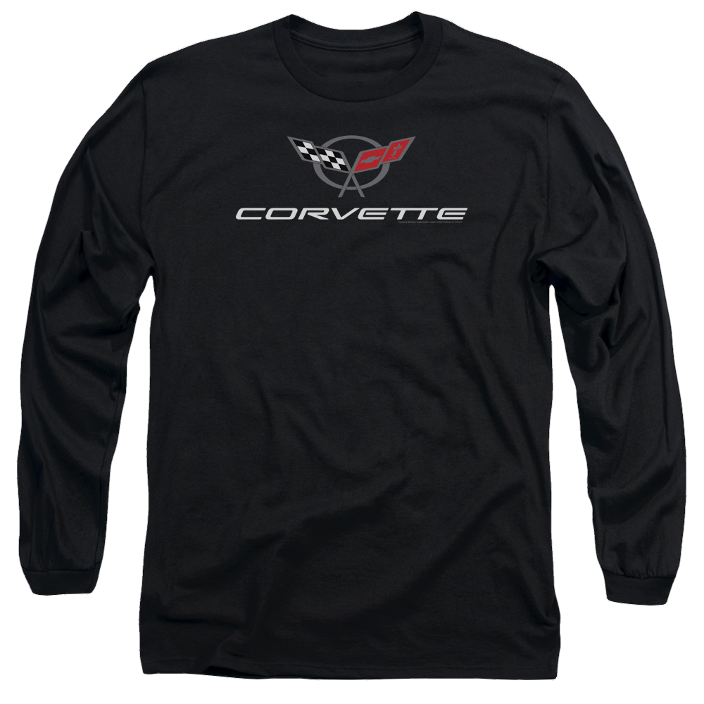 Chevrolet Corvette Modern Emblem - Men's Long Sleeve T-Shirt Men's Long Sleeve T-Shirt Chevrolet   