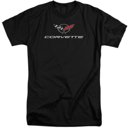 Chevrolet Corvette Modern Emblem - Men's Tall Fit T-Shirt Men's Tall Fit T-Shirt Chevrolet   