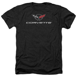 Chevrolet Corvette Modern Emblem - Men's Heather T-Shirt Men's Heather T-Shirt Chevrolet   