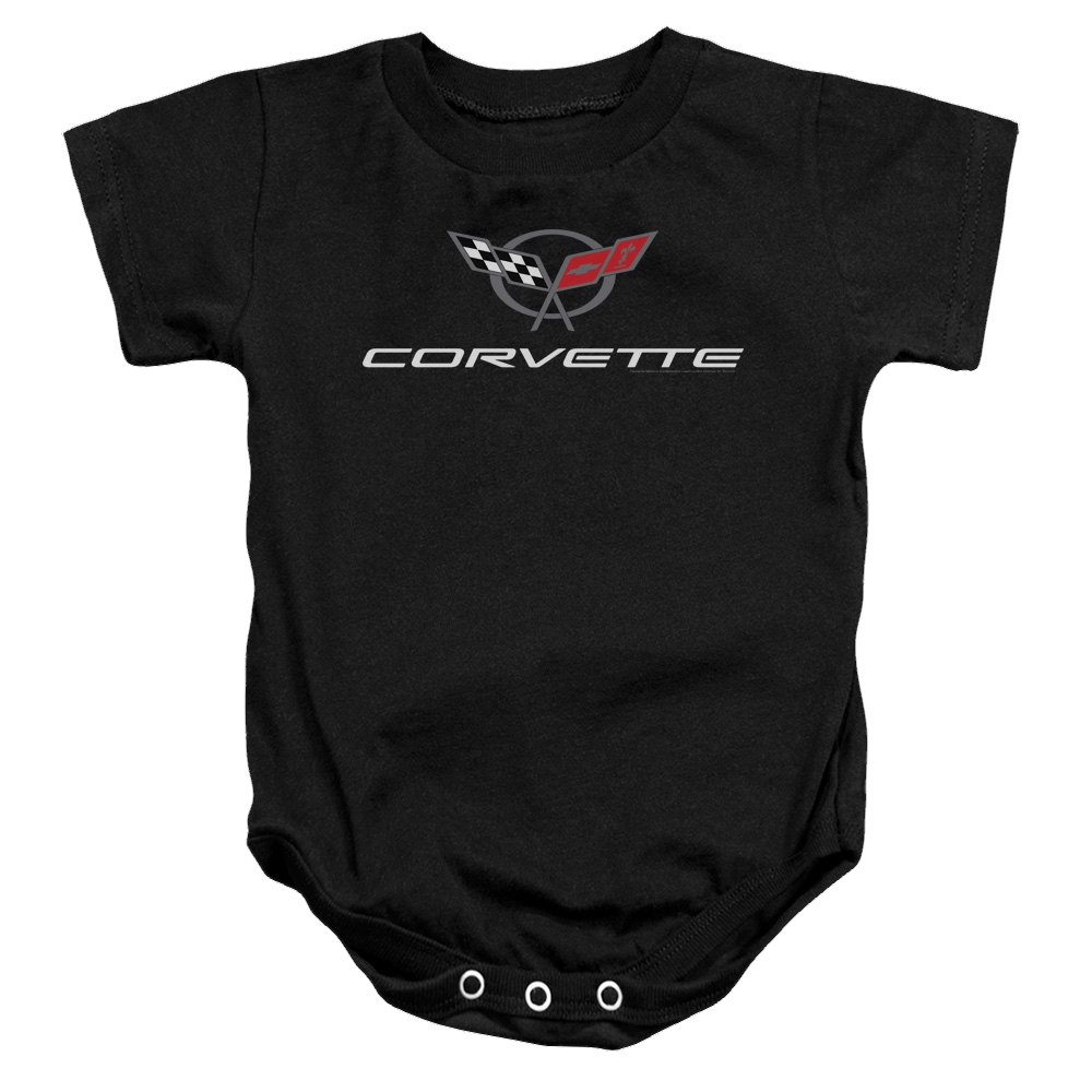 Chevrolet Corvette Modern Emblem - Baby Bodysuit Baby Bodysuit Chevrolet   