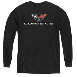 Chevrolet Corvette Modern Emblem - Youth Long Sleeve T-Shirt Youth Long Sleeve T-Shirt Chevrolet   