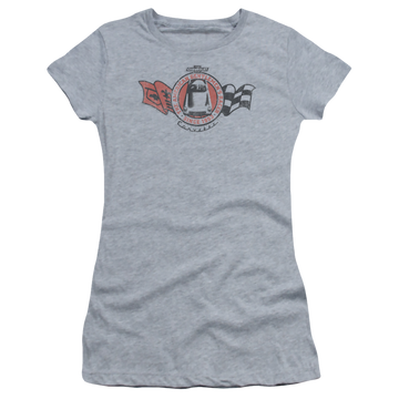 Athletic heather juniors t-shirt with Chevrolet Gentlemens Racer graphic