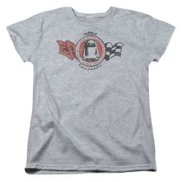 Athletic heather women's t-shirt with Chevrolet Gentlemens Racer graphic